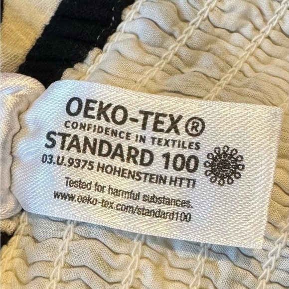 Hanna Andersson Womens Squiggly Print Muslin Dress Size Small Black and White - Picture 9 of 9